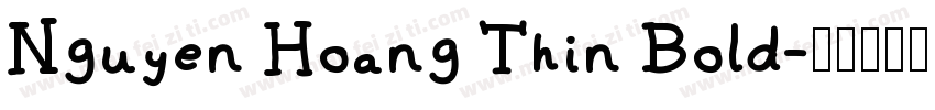 Nguyen Hoang Thin Bold字体转换